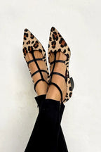 Bridget | Zapatos de salón con tacón y tiras de leopardo
