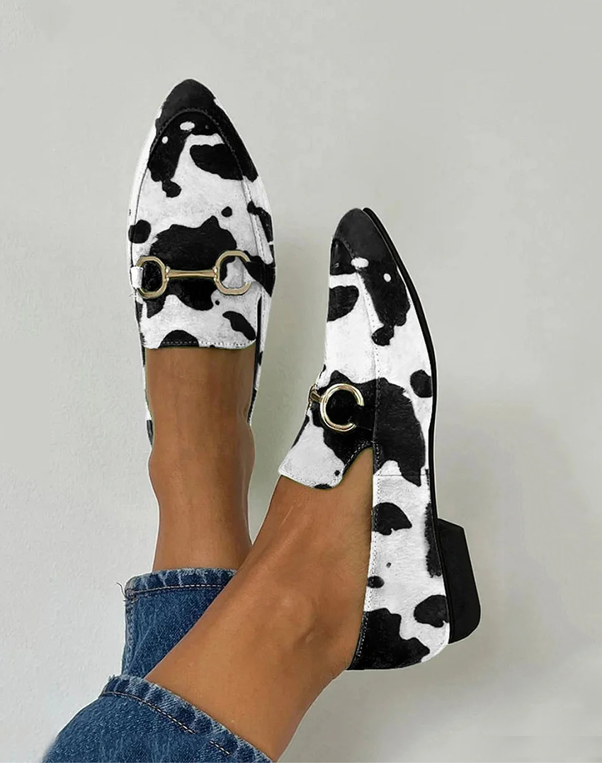 Diana | Mocasines con detalle de hebilla estampada