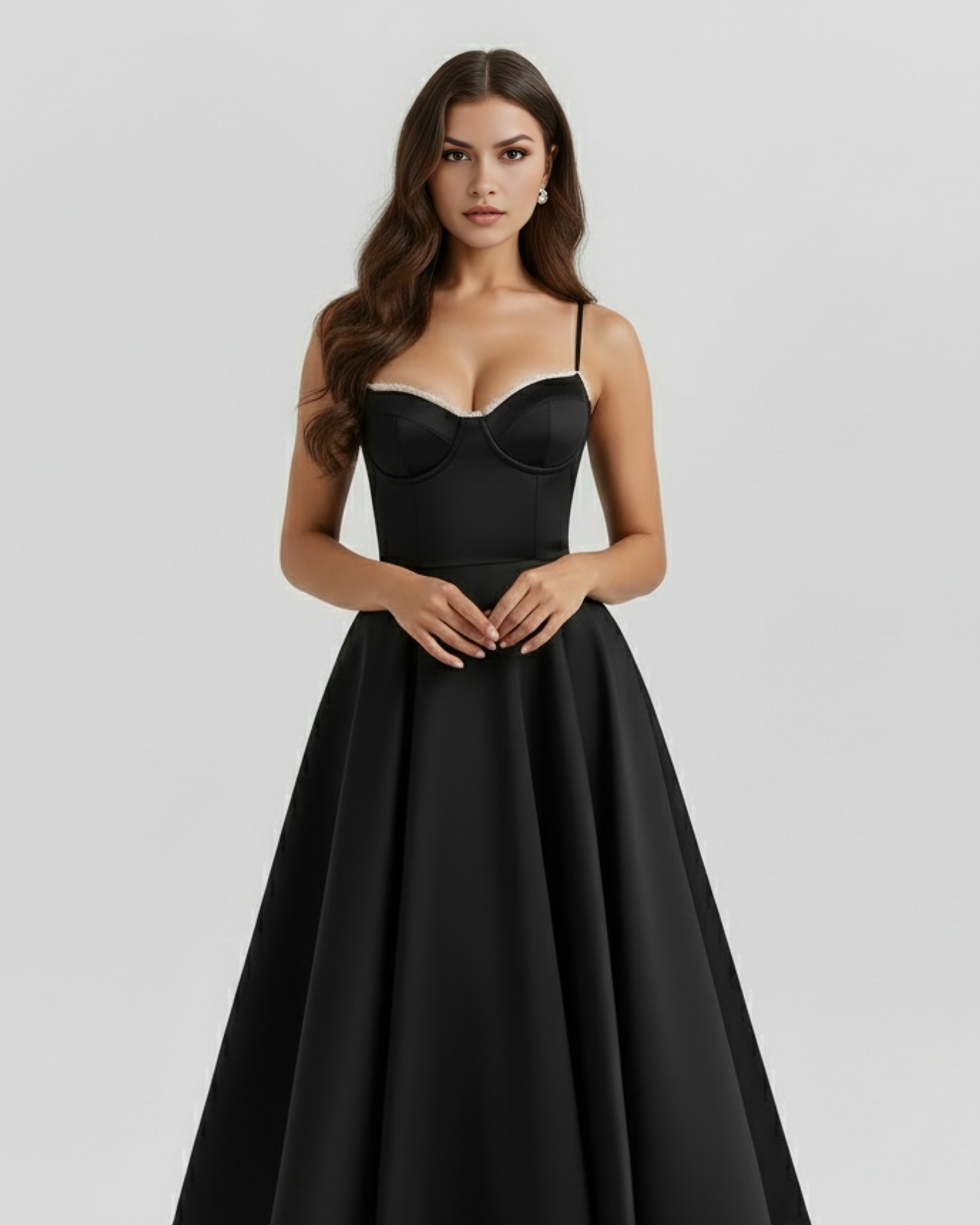Selene™ | Vestido midi satinado romántico