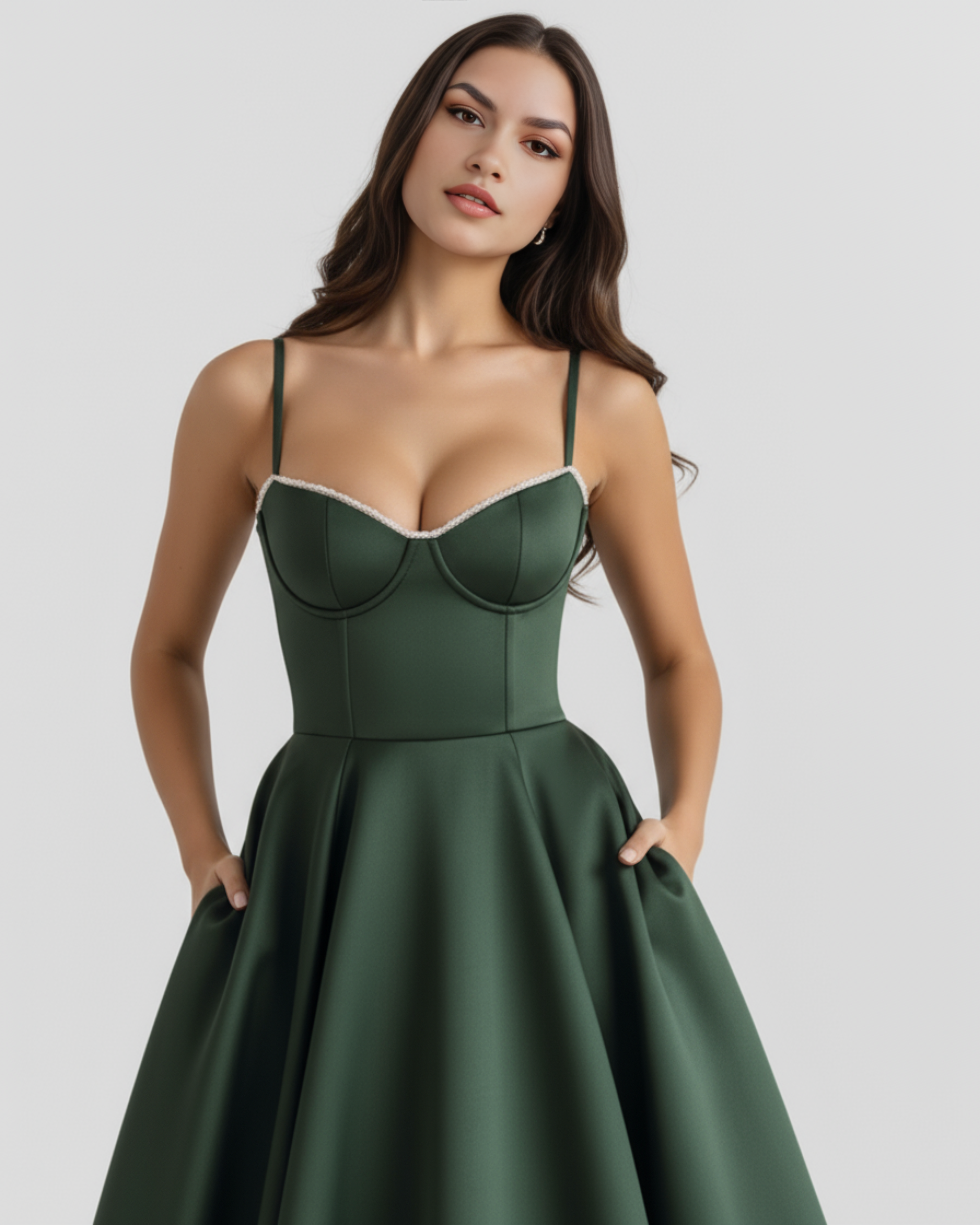 Selene | Vestido midi romántico