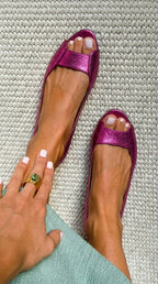Adelina Sandali Dorati Comfort Chic