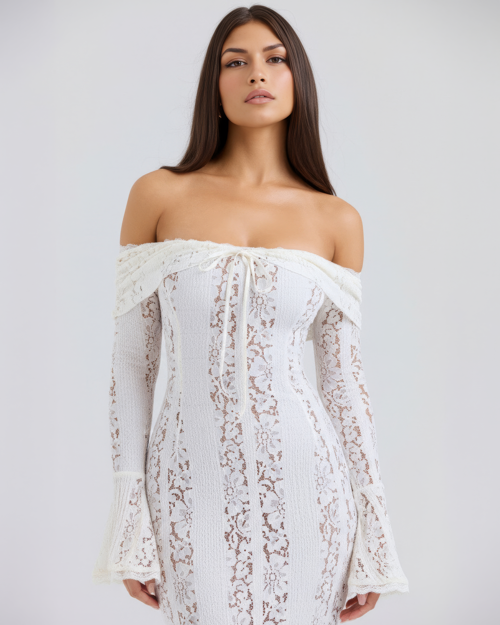 Alessandra™ | Vestido maxi de encaje elegante