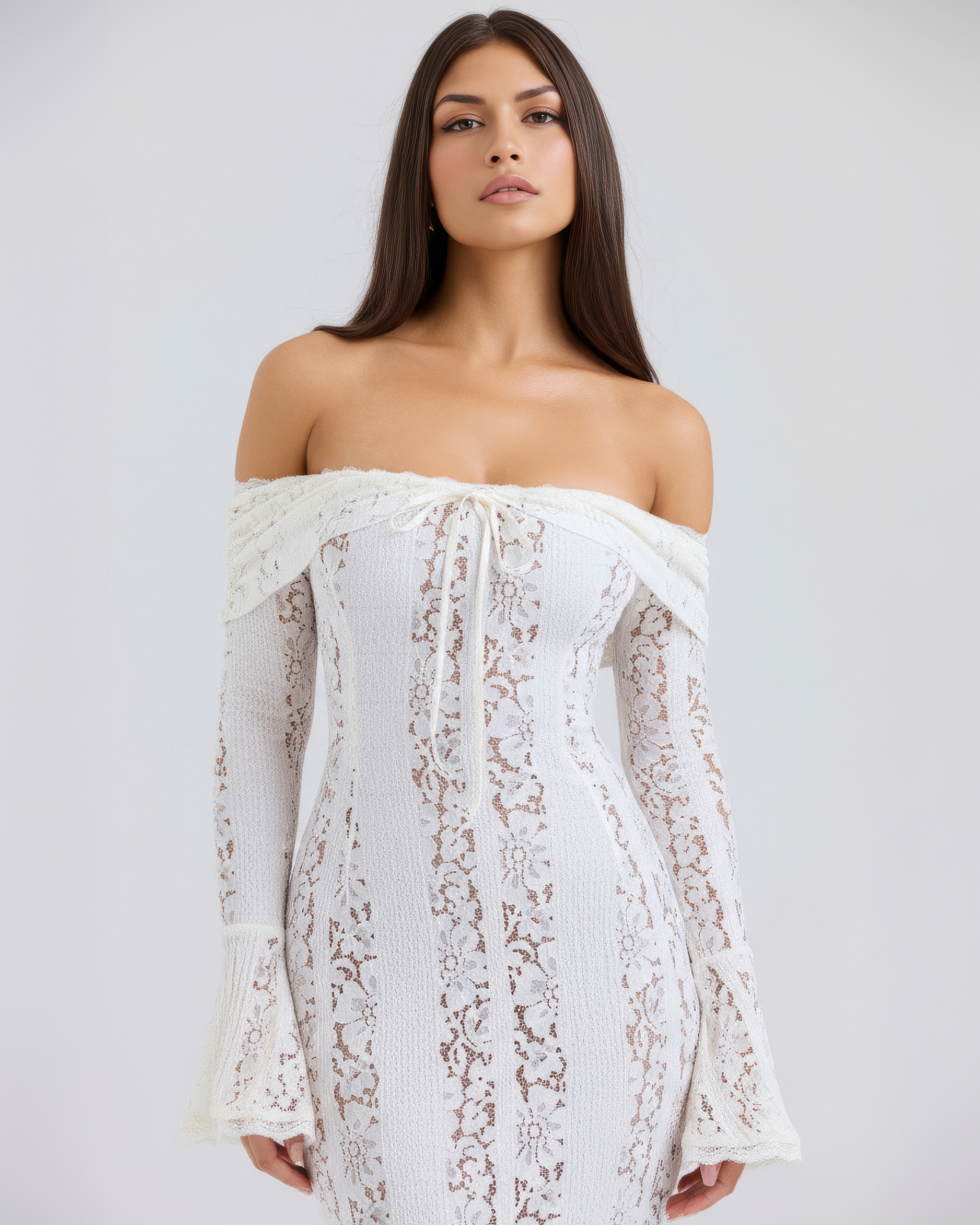Alessandra™ | Vestido maxi de encaje elegante