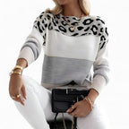 Tasmin | Elegante Suéter de Leopardo