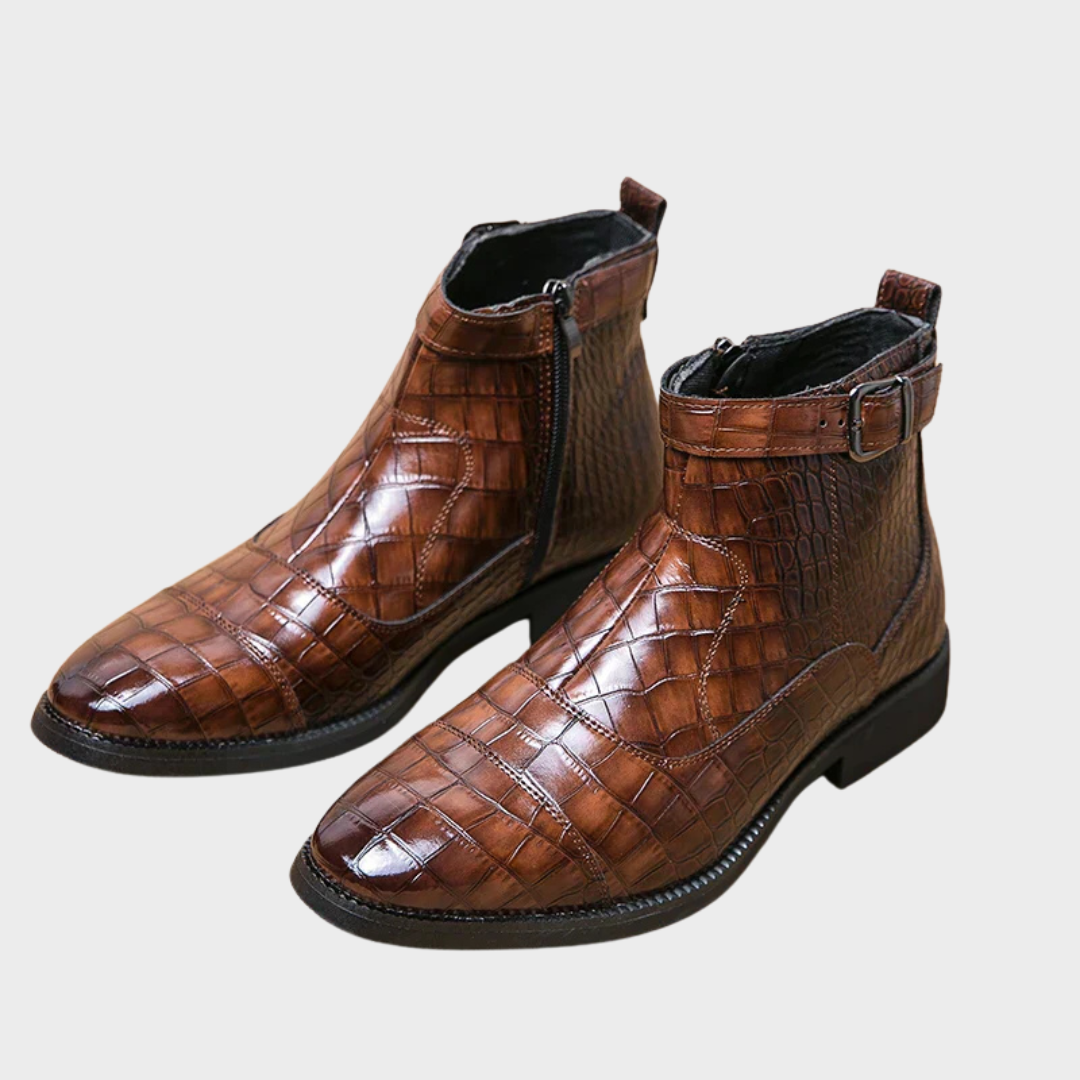 Dylan | Botines con hebilla de cuero sintético