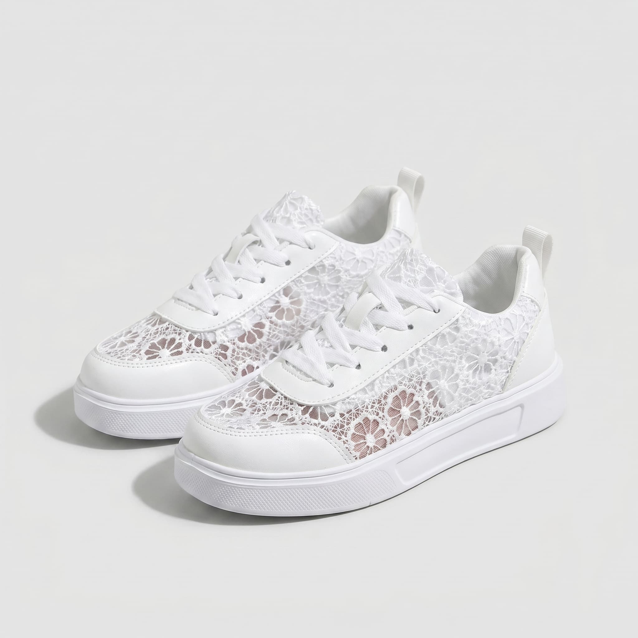 Pizzo Scarpe Floreali Comfort Traspiranti